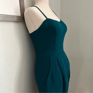 NWT Green/Blue Strap Pants Romper